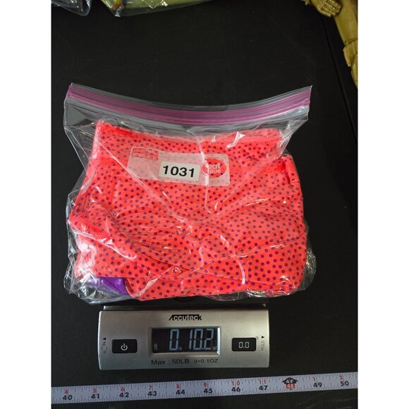 Nike Pro Girls Orange and Purple Polka Dot Leggings Size Large Active Athletic - Picture 12 of 12